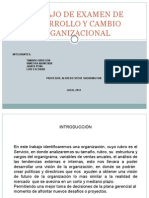 Trabajo de Examen de Desarrollo y Cambio Organizacional