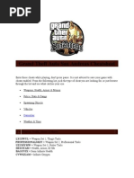 GTA San Andreas Cheat Codes List | PDF