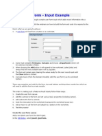 VBA User Form Demonstration