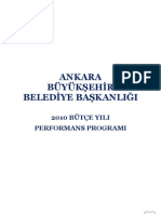 Ankara 2010 Performans Programı