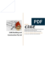 Care Build Construct Pty LTD Business Plan