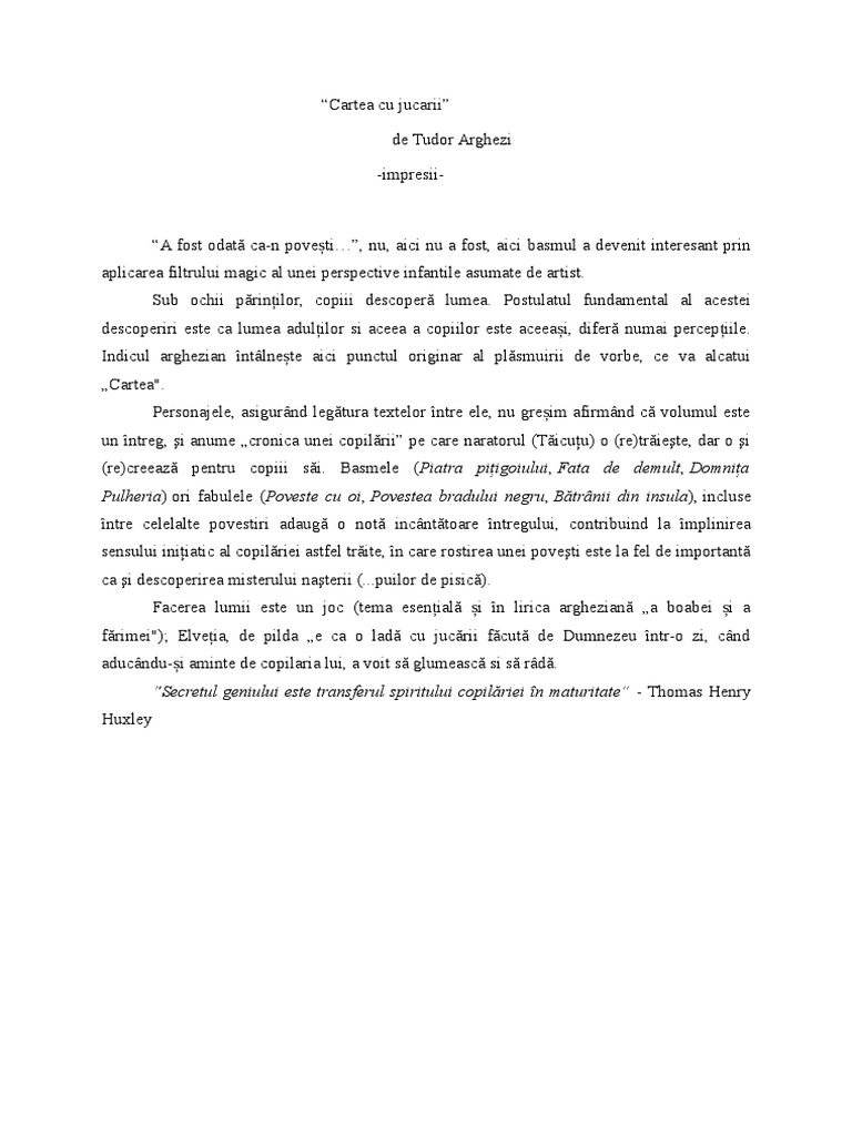 Cartea Cu Jucarii Cartea Cu Jucarii | PDF