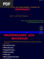 Selecao de Materiais Para Projeto Mecanico