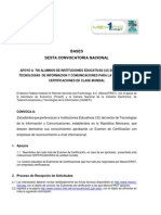 México First 6ta - Convocatoria Nacional