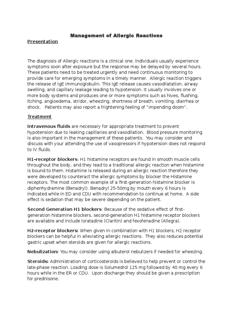 Anaphylaxis Management and Treatment Guide | PDF | Allergy | Drugs