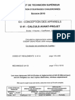 BTS ROC Calculs Avant Projet 2010