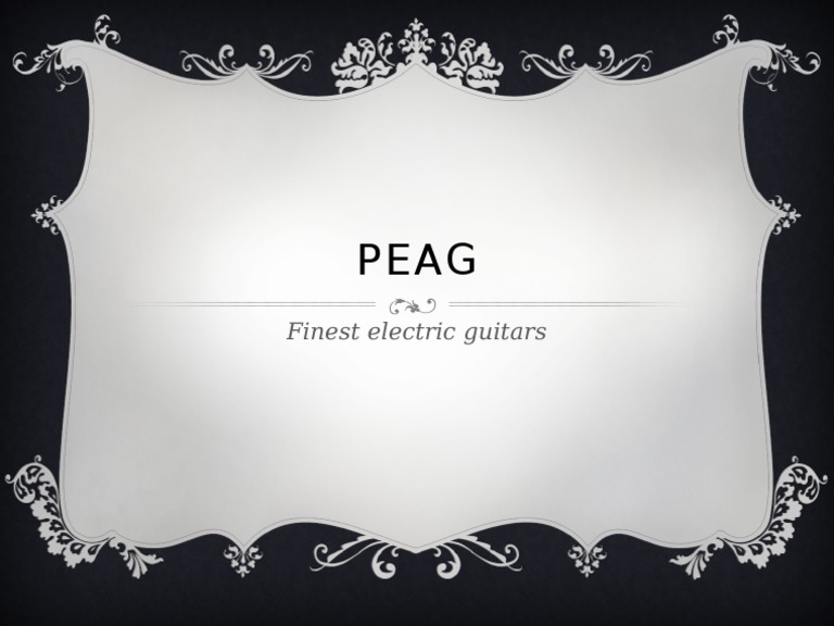 PEAG Guitar | PDF