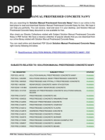 Solution Manual Prestressed Concrete Nawy