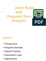 Association Rules and Frequent Item Analysis