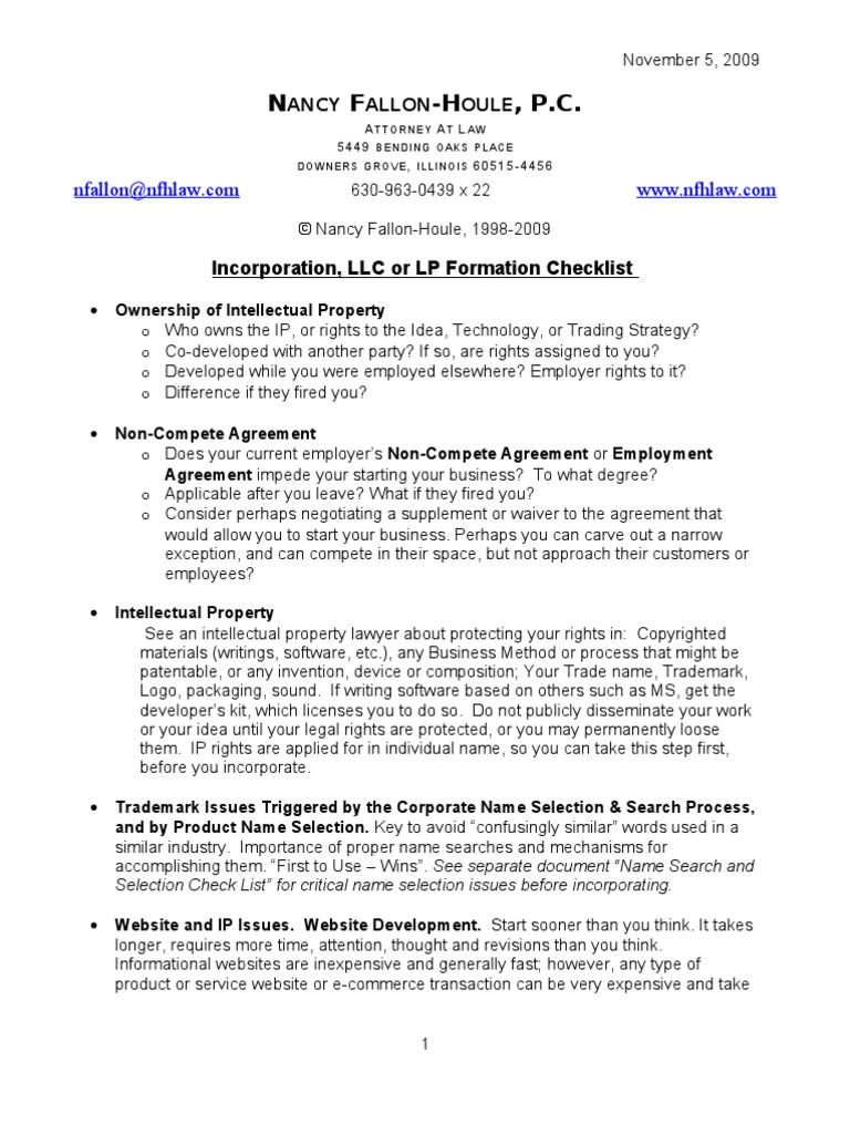 Llc Formation Checklist : Wisconsin LLC Formation Checklist – QFXU