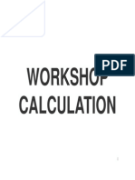 Workshop Calculation