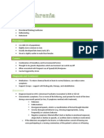 Schizophrenia Fact Sheet - VCE Psychology Units 1/2