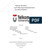 Analisis Perusahaan PT Telkom Mengenai Organizational Culture Dan Conflict and Negotiation
