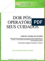 Dor Pos Operatoria e Seus Cuidados