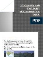 Geography and The Early Settlement of India Power