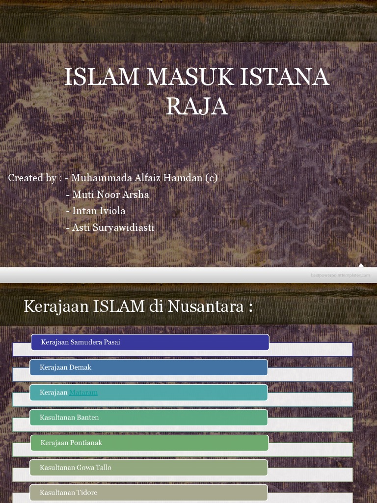 Islam Masuk Istana Raja