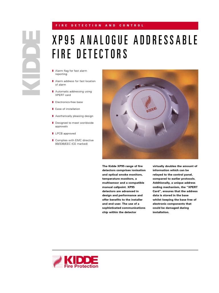 XP95 Fire Detector Overview and Benefits | PDF | Light Emitting Diode ...