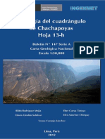 Boletin #147 - Geología Del Cuadrangulo de Chachapoyas (13-H) PDF