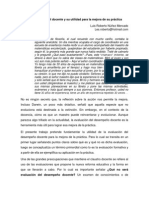 La Evaluación Docente y Su Utilidad en La Práctica Docente