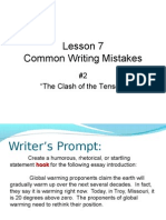 Common Writing Mistakes Lesson #2