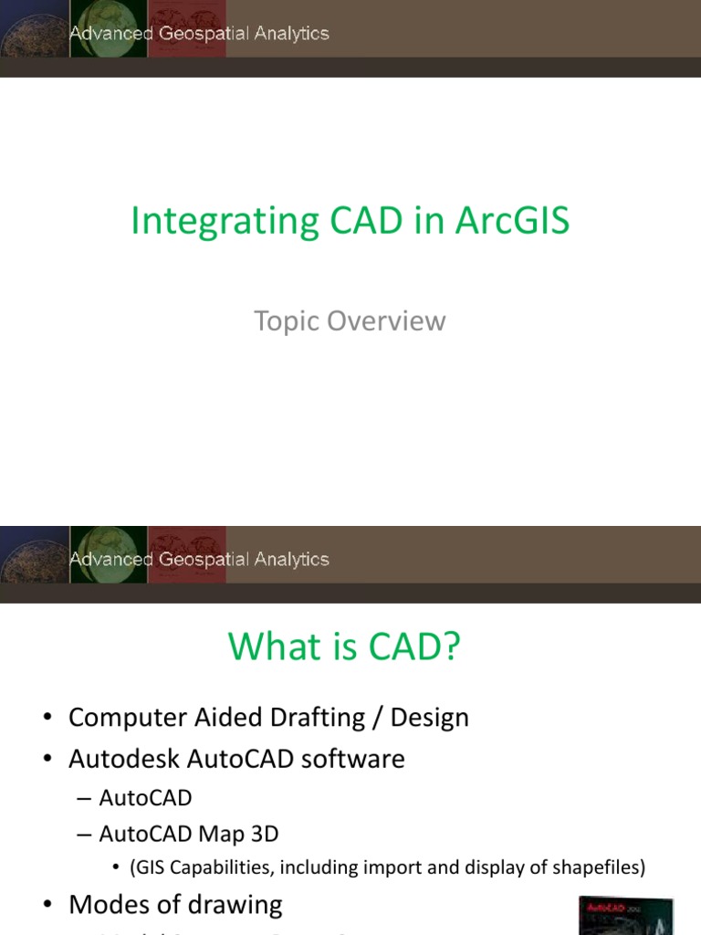 Integrating CAD Features in ArcGIS | PDF