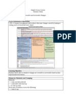 Sample Science Lesson