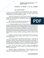 O Conhecimento Do Homem e Da Sua Realidade Dimensional Fisica