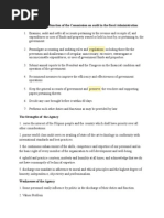 The Roles, Duties and Function of The Commission On Audit in The Fiscal Administration