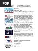 Export-Import Bank Coalition Letter 