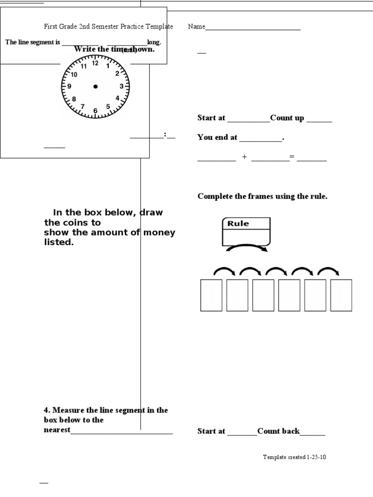 1st GR 2nd Sem Pract Template 1-29-10 | PDF | Teaching Methods & Materials