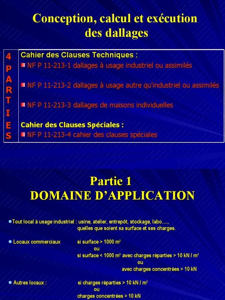 DTU 13 - 3 Dallage | PDF | Béton armé | Fondation (construction)