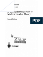 A Classical Introduction To Modern Number Theory