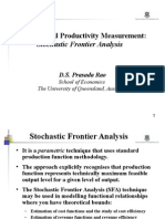 Lecture 4 Day 3 Stochastic Frontier Analysis