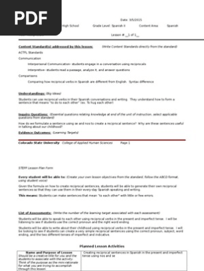 stepp lesson plan 2