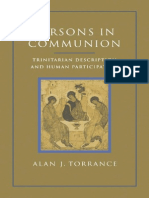 Persons in Communion Trinitarian, Alan Torrance
