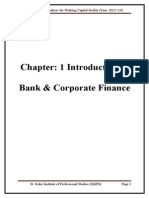 Bank and Corporate Finance