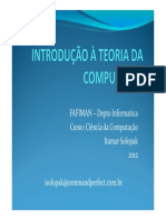 Introdução a Teoria Da Computacao 3 Bim- Aula