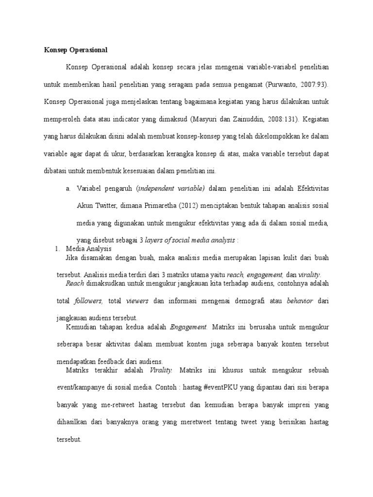 Konsep Operasional