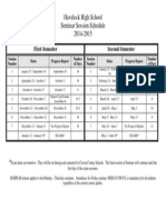 Seminar Schedule 2014-2015