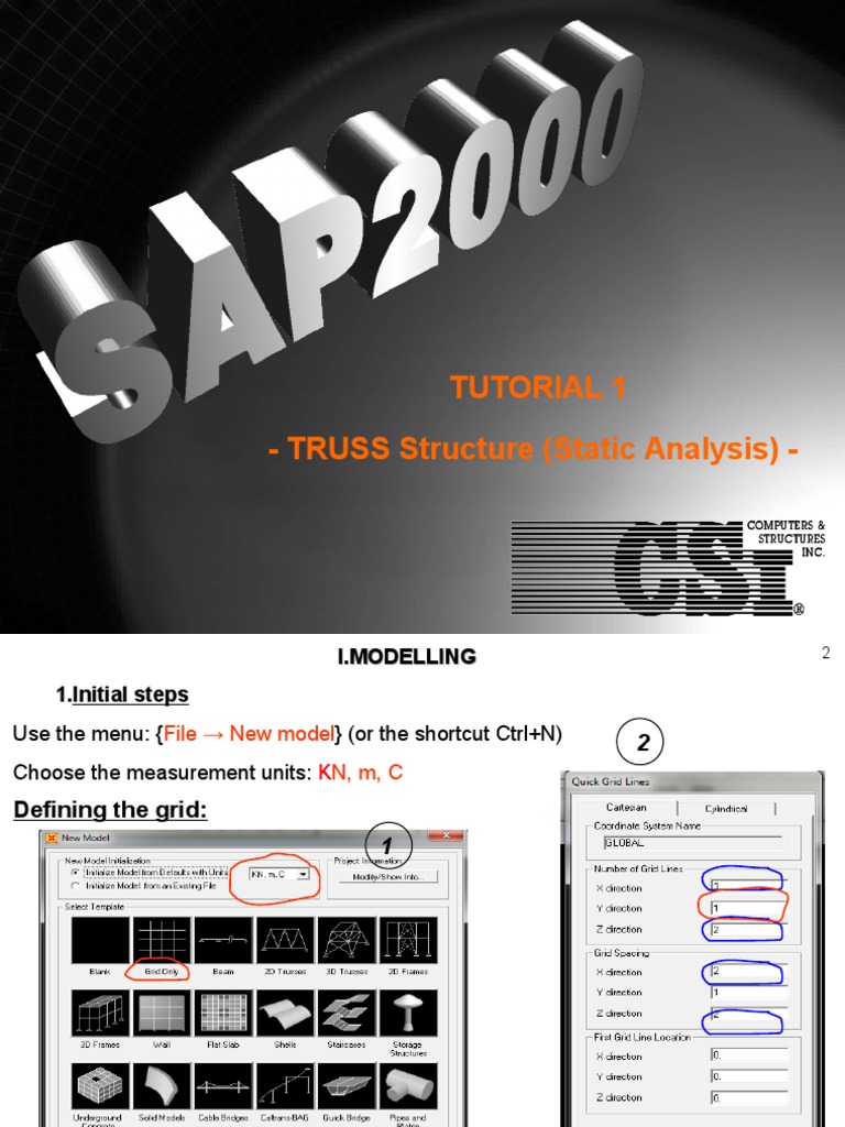 Truss Structure Static Analysis Guide | PDF | Computers | Technology ...