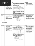 Edexcel C4 Cheat Sheet 