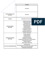 Inventor Training Exercises Contents