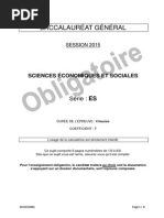 Download Bac 2015 Pondichery Bac ES Epreuve SES Epreuve Obligatoire by ResultatsExams SN262615342 doc pdf