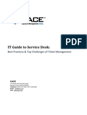It Guide To Service Desk Help Desk Itil