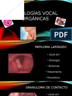 Patologías Vocal Organica