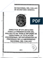 Directiva N° 011-2013-OSG