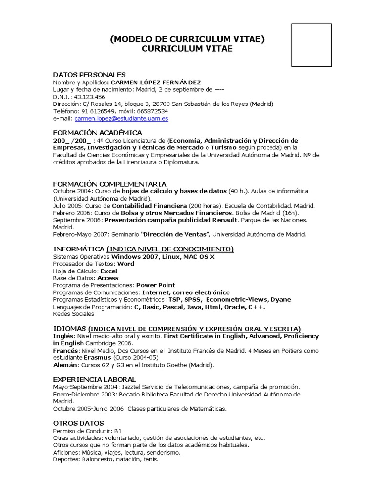 Resume summary examples picture