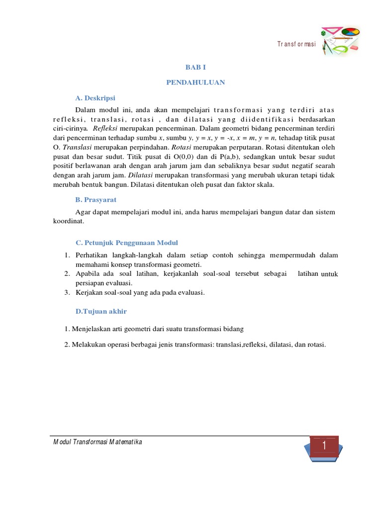 Soal Matematika Refleksi