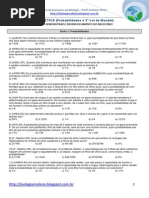 Exercícios de Genética - Probabilidades e Segunda Lei de Mendel