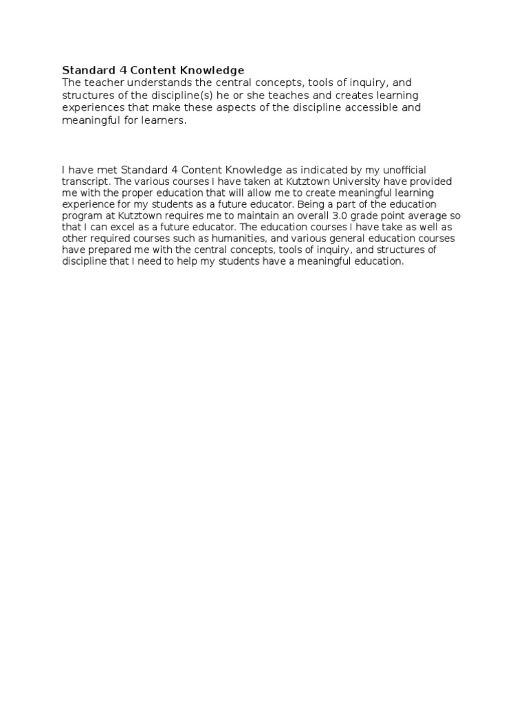 Standard 4 | PDF